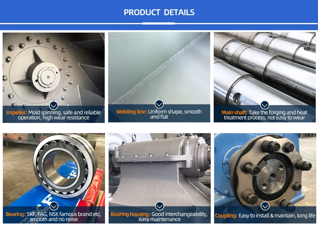 5-12 श्रृंखला इलेक्ट्रिक आर्क फर्नेस निकास शोधन केन्द्राभिमुख पंखा प्रेरित ड्राफ्ट पंखा 1